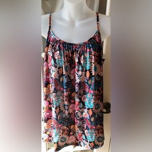 5/25 SALE 🌸🌸🌸Women’s spaghetti strap bright floral print sleeveless flowy